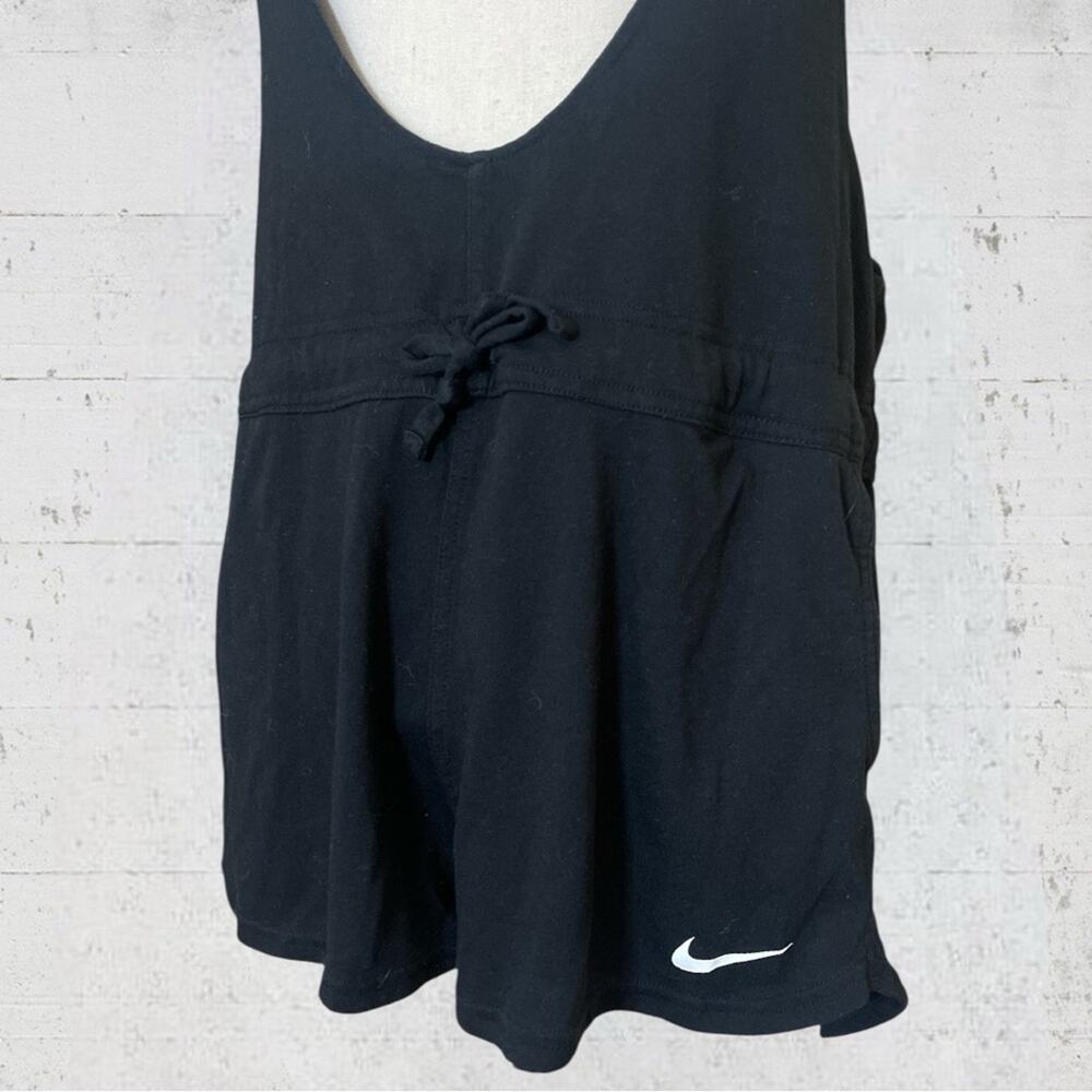 Nike Women's Prep Romper Overall Sportswear Shorts Black Large Sporty Y2K - Picture 4 of 14